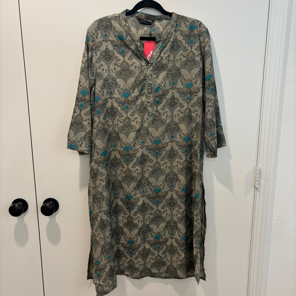 Indian Kurta Tunic Dress 2XL